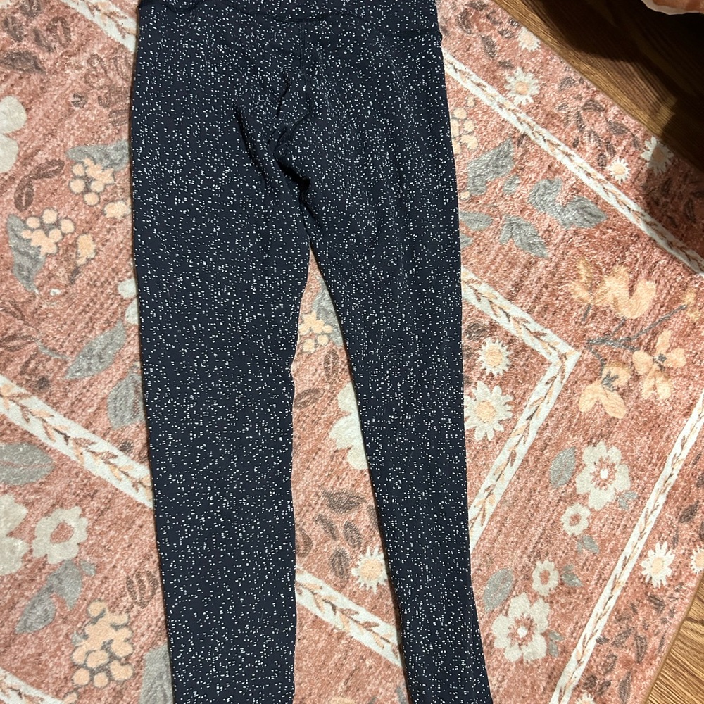 lululemon athletica Black and White Speckled Leggings
